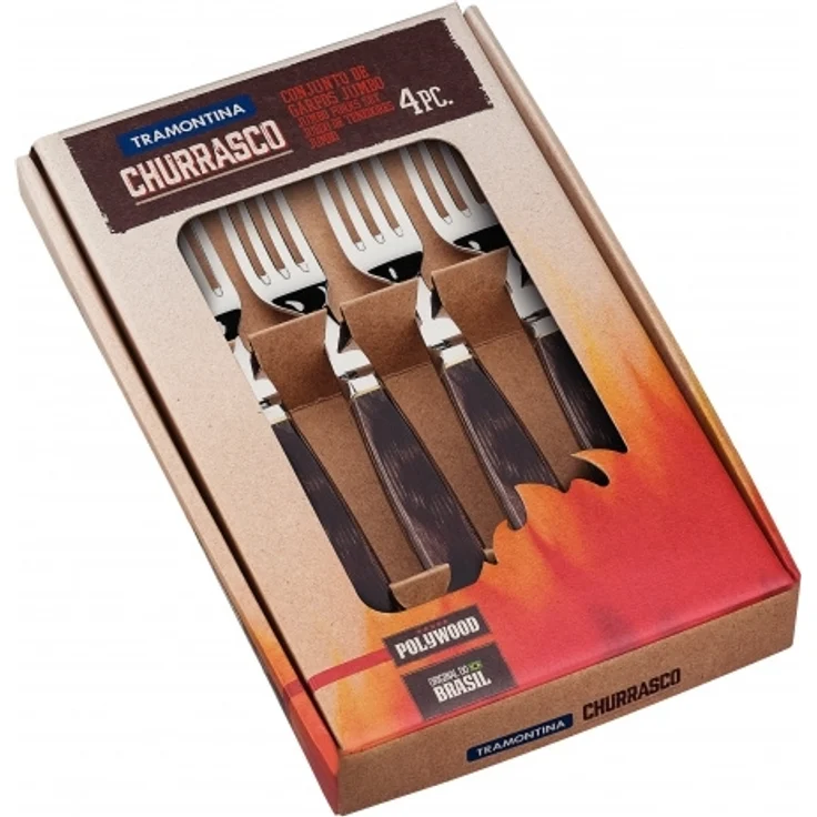 Tramontina Jumbo Steakgabel-Set 4-teilig