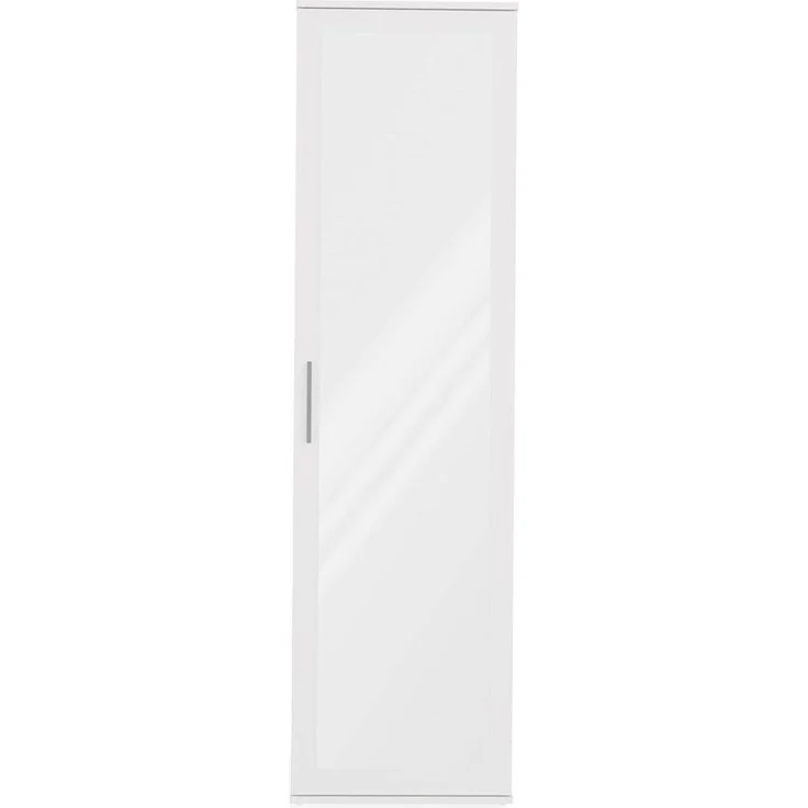 TOPESHOP GARDEROBENSCHRANK DUO Eiche Spiegel 180x50x35 (H 180 x T 35 x B 50 cm) – Bild 2