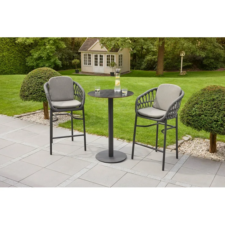 LC Garden »Bari« Bartisch Ø70cm Aluminium/sintered