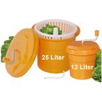 BRB-Lagertechnik Salatschleuder Salatschleuder für extra trockenen Salat, Hochwertiger, lebensmittelneutraler Kunststoff