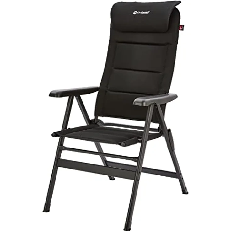 Outwell Teton Campingstuhl, Black, 64 x 75 x 122/136 cm