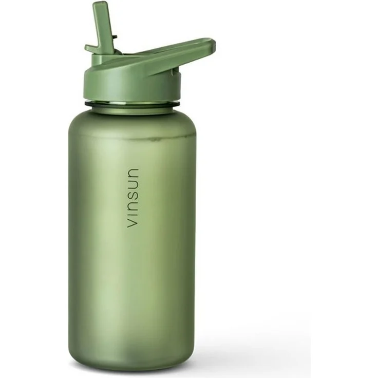 Vinsun Trinkflasche Sportflasche mit Strohhalm 1L - Wasserflasche Tritan auslaufsicher, BPA frei, Bruchsicher, geruchs- & geschmacksneutral, geringes Gewicht – Bild 4