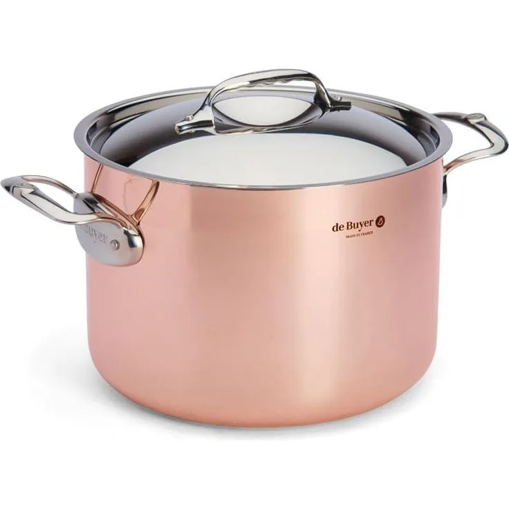De Buyer Prima Matera Bratentopf Kupfer/Edels. hoch 24cm ind.