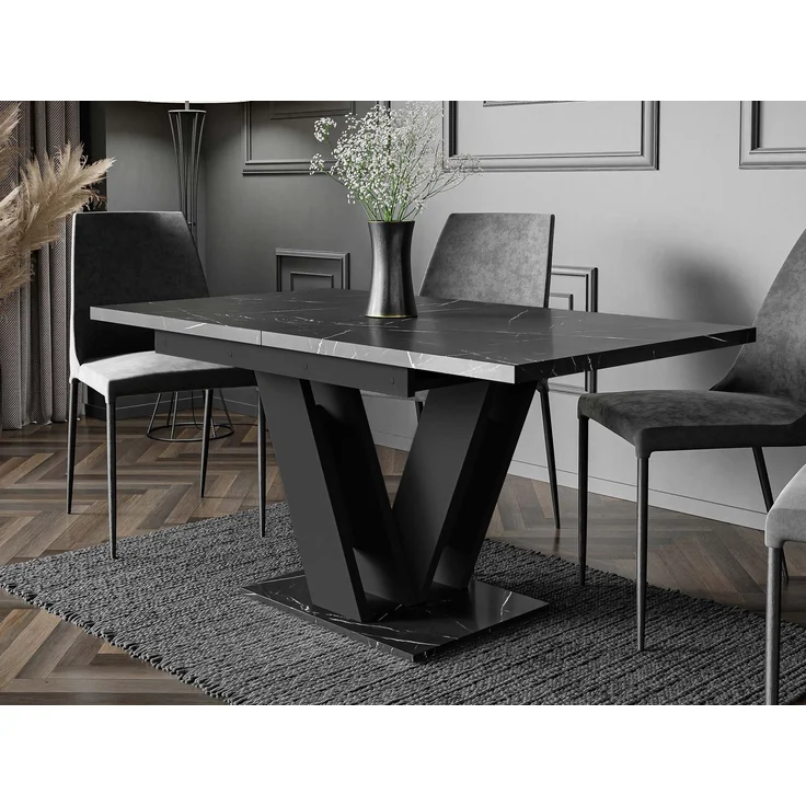 Tisch Atraks (Farbe: Marmor Black Royal / Schwarz) – Bild 3