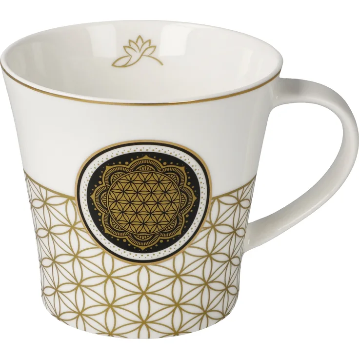 Goebel Lotus Yin Yang Blume des Lebens Weiß - Coffee-/Tea Mug 23101271