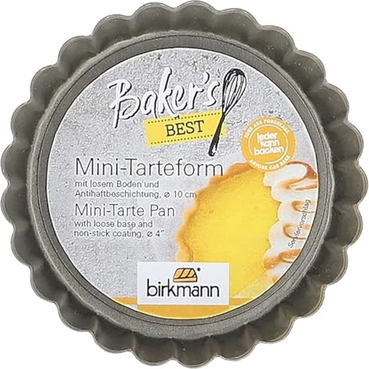 Birkmann Mini-Tarteform Ø 10 cm Höhe 2 cm mit losem Boden mit Antihaftbeschichtung – Bild 2