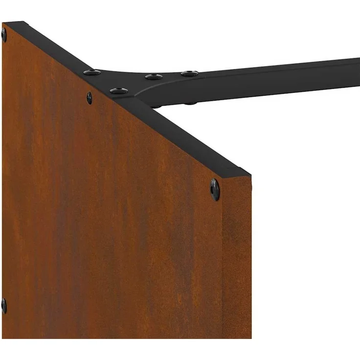 vidaXL Brennholzregal 40x40x40 cm Wetterfester Stahl 864242 – Bild 9