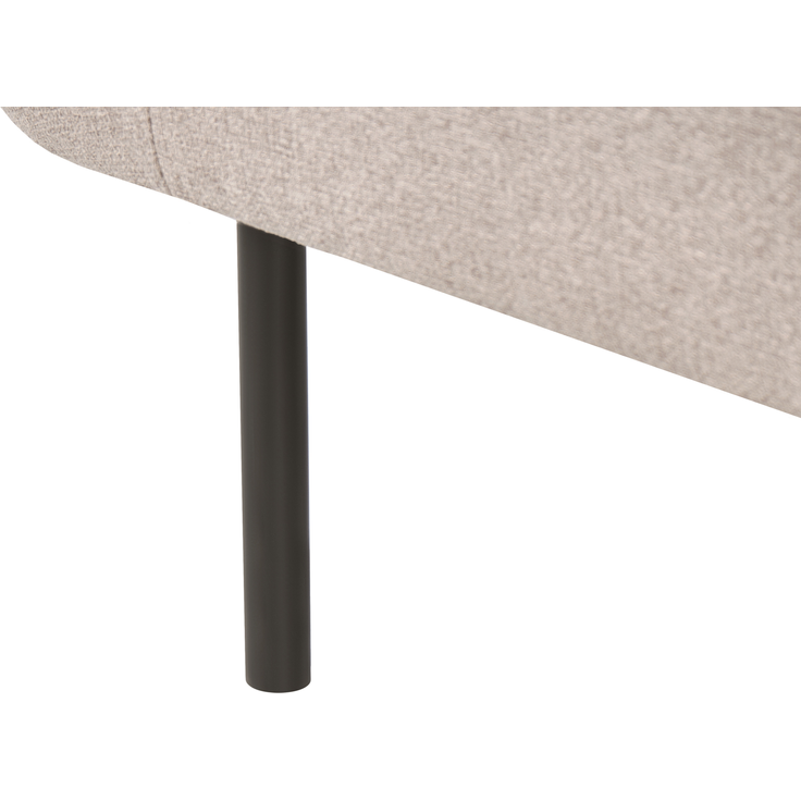 Linksseitige Chaiselongue MIRMANDE Stoff Hellbraun – Bild 7