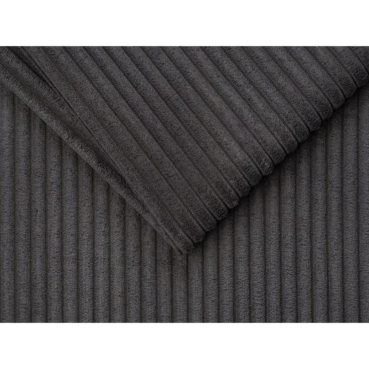 Vente-unique - CALITO Sofa SamtStoff Grau - B 223 cm152 cm x H 85 cm x L 298 cm – Bild 7