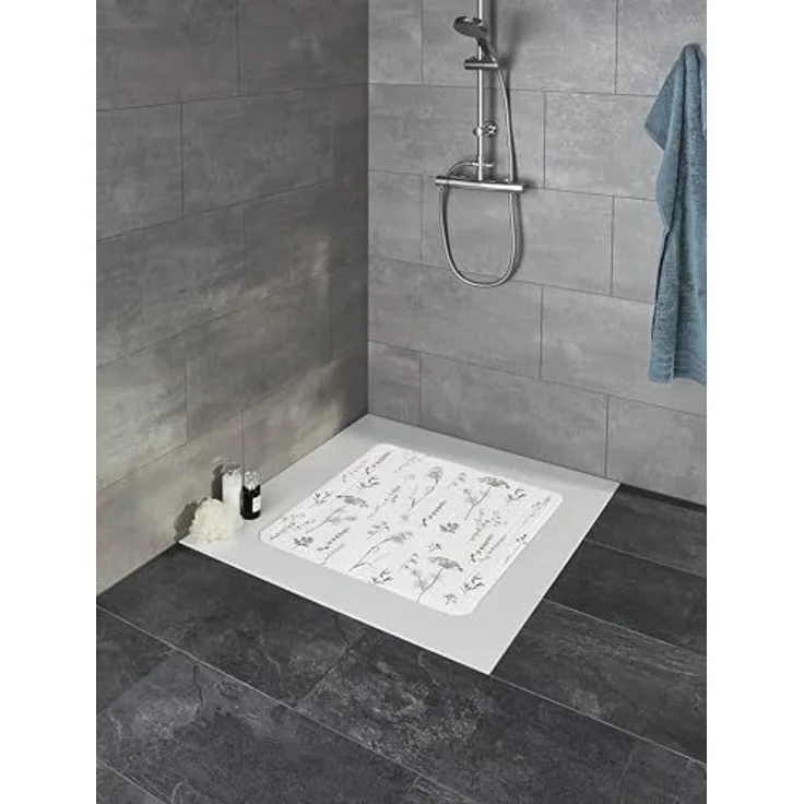 Kleine Wolke Duscheinlage Savannah Multicolor, rutschhemmend mit starken Saugnäpfen, 55 x 55 cm, hygienisch waschbar bei 40 °C – Bild 2
