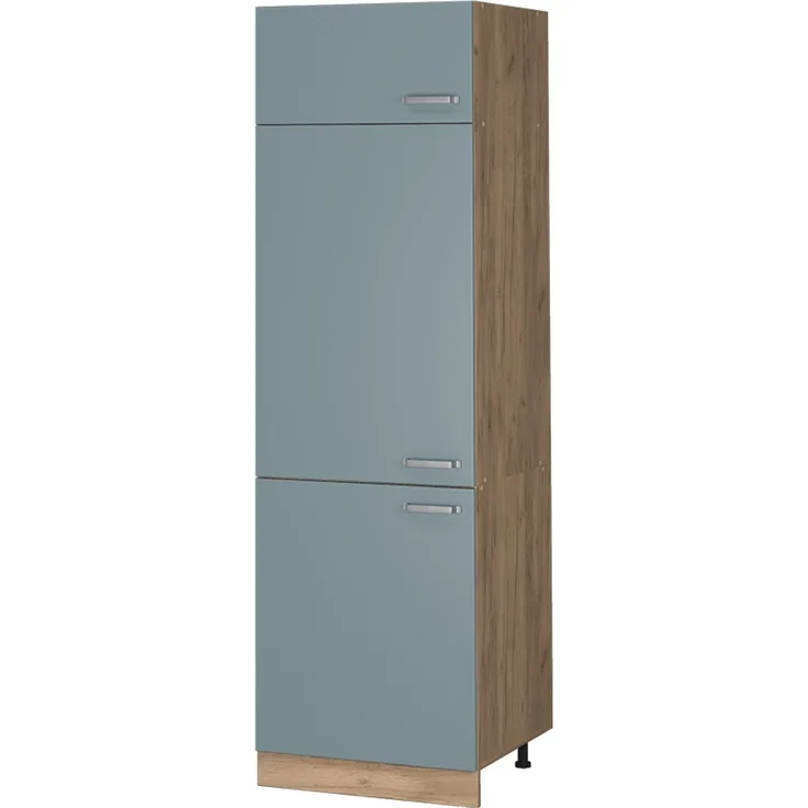 Kühlumbauschrank R-Line Blau-Grau 60 cm Vicco