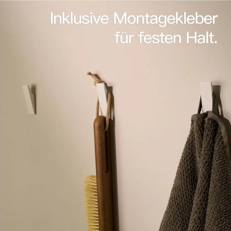 Designfabrik Hamburg Handtuchhaken DFHH KH, (4x Wandhaken), rostfrei, pulverbeschichtet, eloxiert, sandgestrahlt – Bild 4
