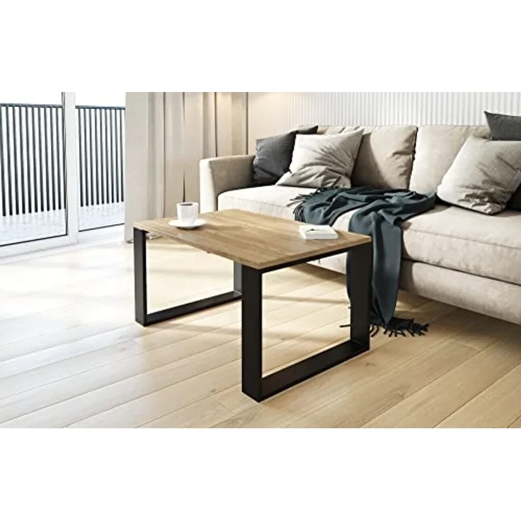AKKE Außergewöhnlicher Couchtisch Beistelltisch für Wohnzimmer | Kaffee Tee Wohnzimmertisch Tisch | Coffee Table | Zimmer Schlafzimmer Möbel | Deko Modern Ancient Oak 100 x 60 x 55