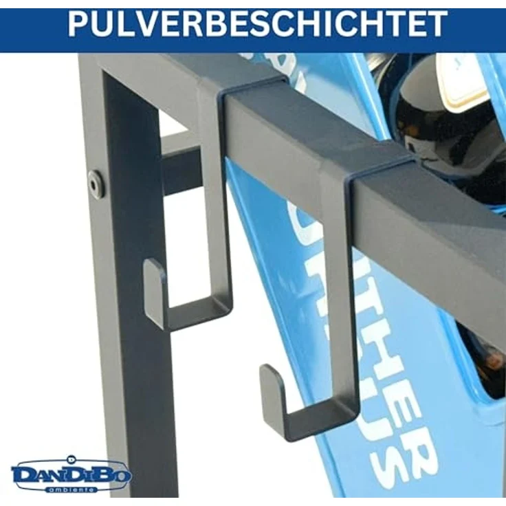 DanDiBo Getränkekistenregal 4 Kisten mit Gitter Haken Schmal Metall 96597 Getränkeregal Kistenregal Getränkekistenhalter – Bild 6