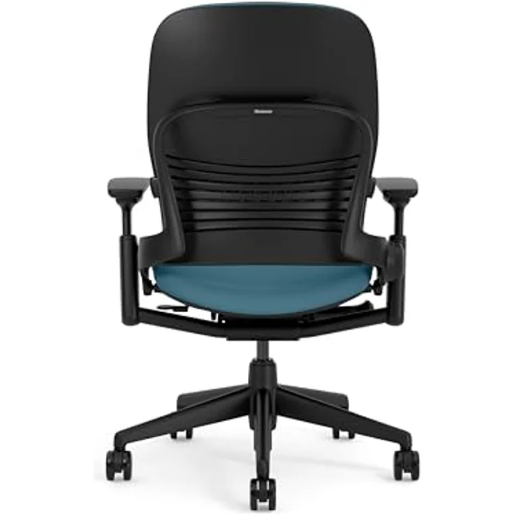 Steelcase Leap Ergonomischer Bürostuhl mit LiveBack Lumbalstütze und Flexibler, S-förmiger Rückenlehne Dunkelgrün – Bild 6
