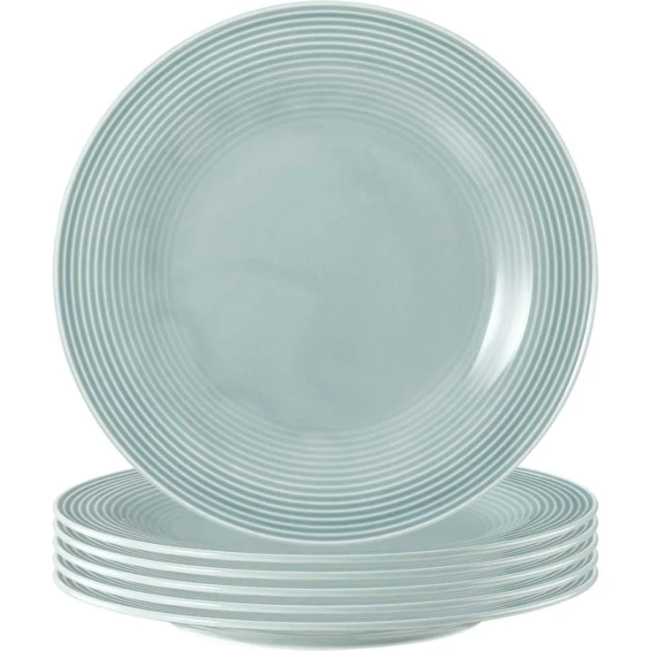 Seltmann Weiden Beat Color Glaze Frühstücksteller ø 23,3 cm 6er Set Arktisblau – Bild 1