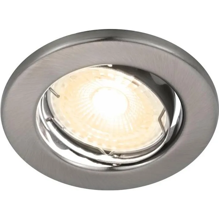LED Einbaustrahler nickel Nordlux Canis 3er Set GU10 a 345lm 2700K dimmbar