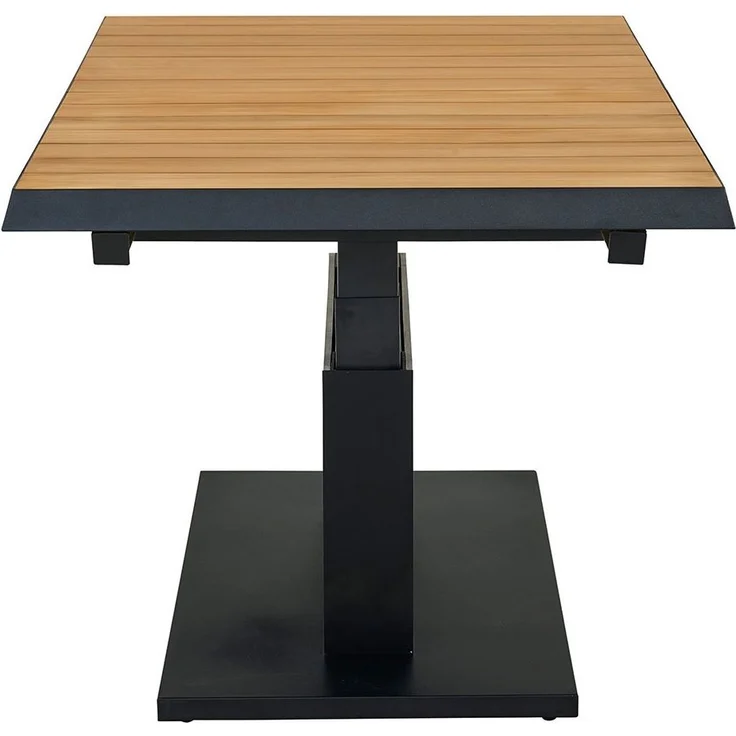 Lift-Tisch MONDO Latea, Aluminium, Anthrazit, Holzfarben, 140 x 53 x 90 cm – Bild 6