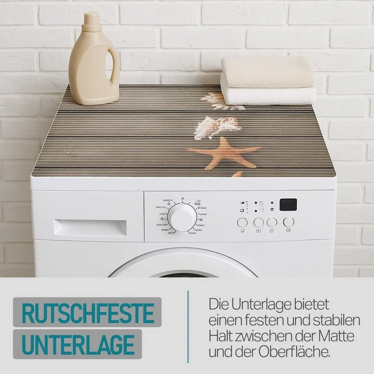 Bestlivings Waschmaschinenbezug Weichschaummatte 60x60 cm, 4,5mm stark, Anti-Rusch, waschbar bei 40 °C, pflegeleicht, hygienisch – Bild 3