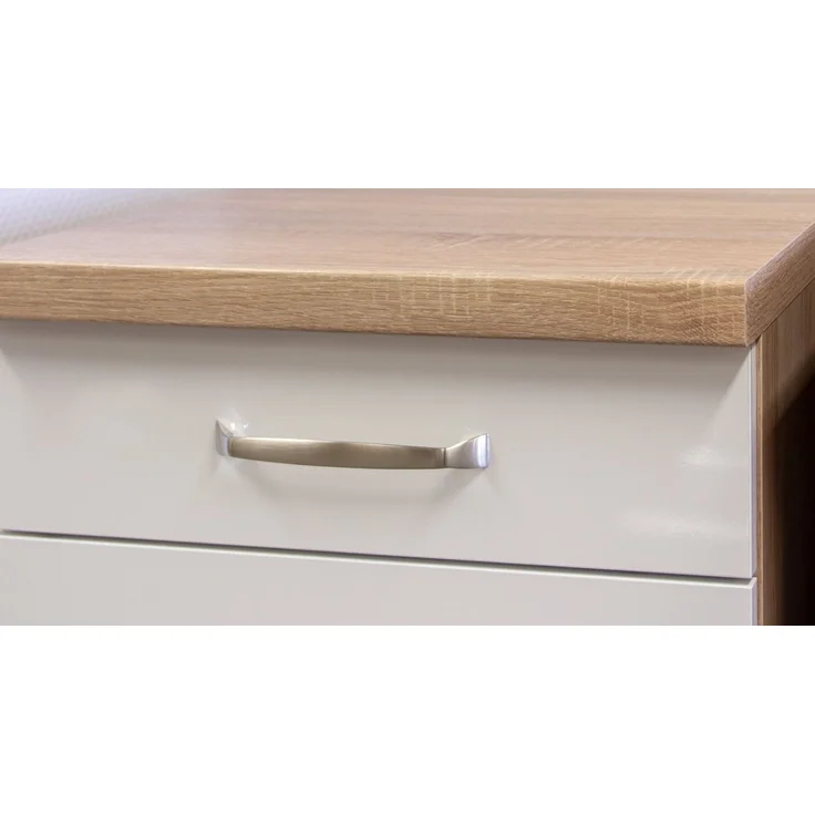 Flex-Well Hängeschrank Hängeschrank Küche - 100 cm breit - Hochglanz Weiß Sonoma Eiche – Vale – Bild 2