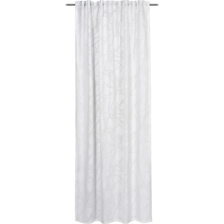 GÖZZE Schlaufenschal RIVA weiß BH 140x245 cm weiß Vorhang