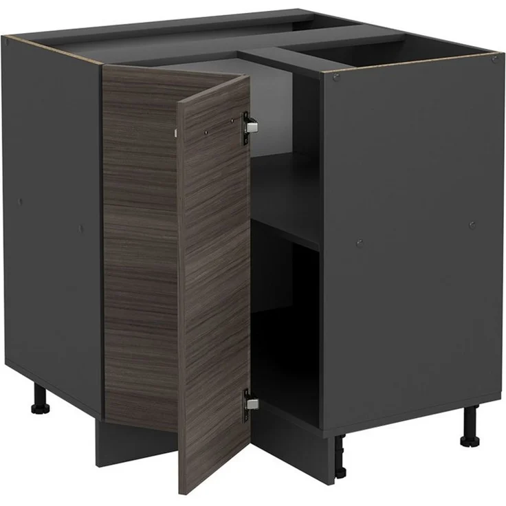Eckunterschrank R-Line Edelgrau 75.6 cm ohne Arbeitsplatte Vicco – Bild 3