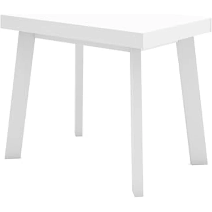 Skraut Home | Ausziehbarertisch | Multifunktionaler ausziehbarer | 180 | Für 8 Gäste | Hölzerne Beine | Moderner Stil | Weiß – Bild 6