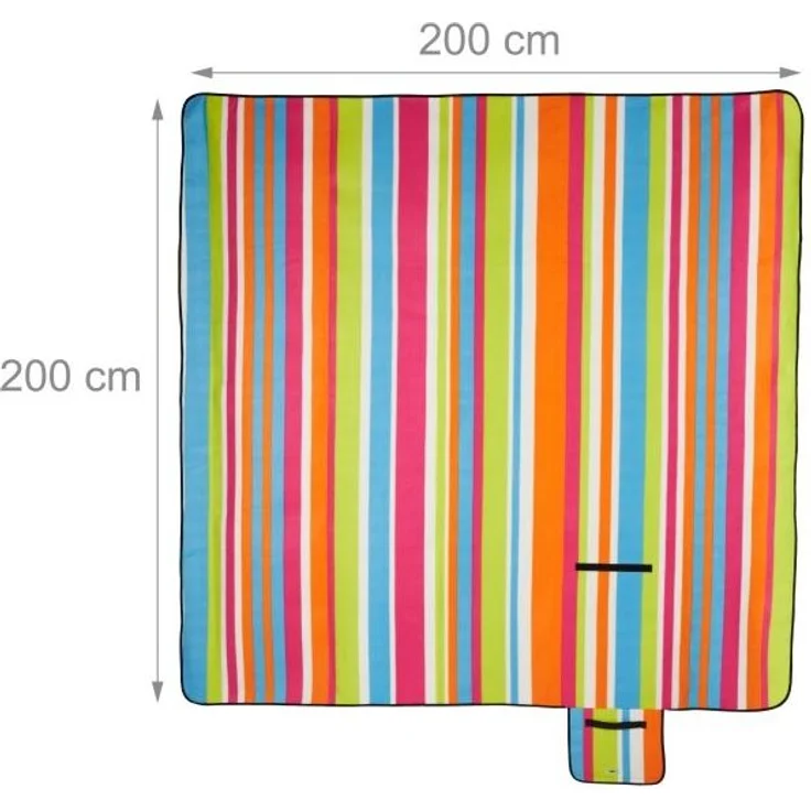 Picknickdecke bunte Streifen 10025983 – Bild 4