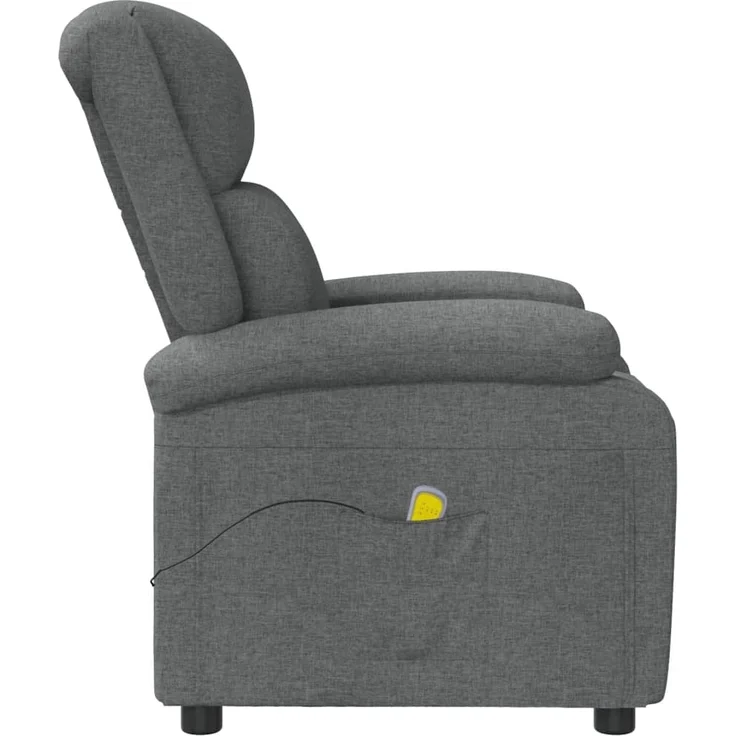 vidaXL Massagesessel Dunkelgrau Stoff 340937 – Bild 4