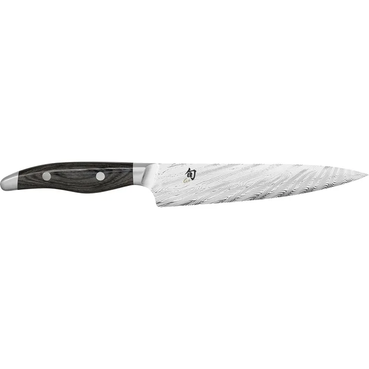 Kai Messer Shun Nagare Allzweckmesser, Küchenmesser, Kochmesser, Messer, 15 cm, Damaszener Stahl, NDC-0701
