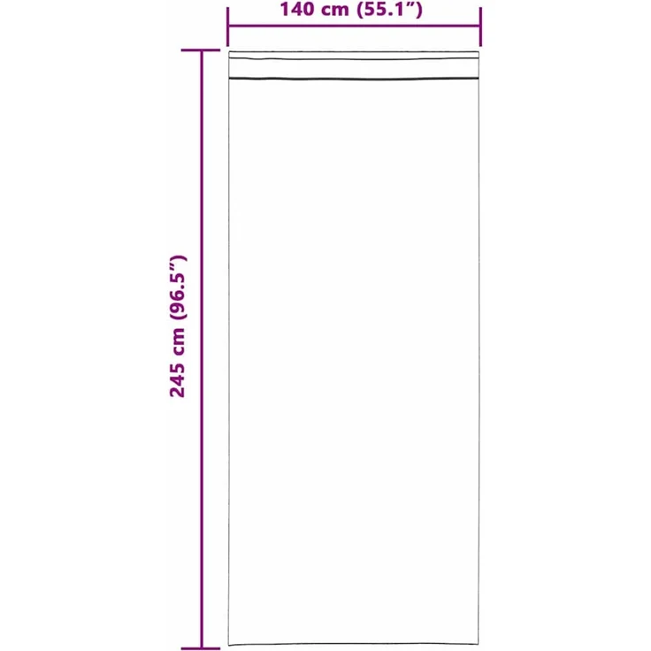 vidaXL Vorhänge 2 stk. Dunkelgrau 140 x 245 cm Samt 4107231 – Bild 9