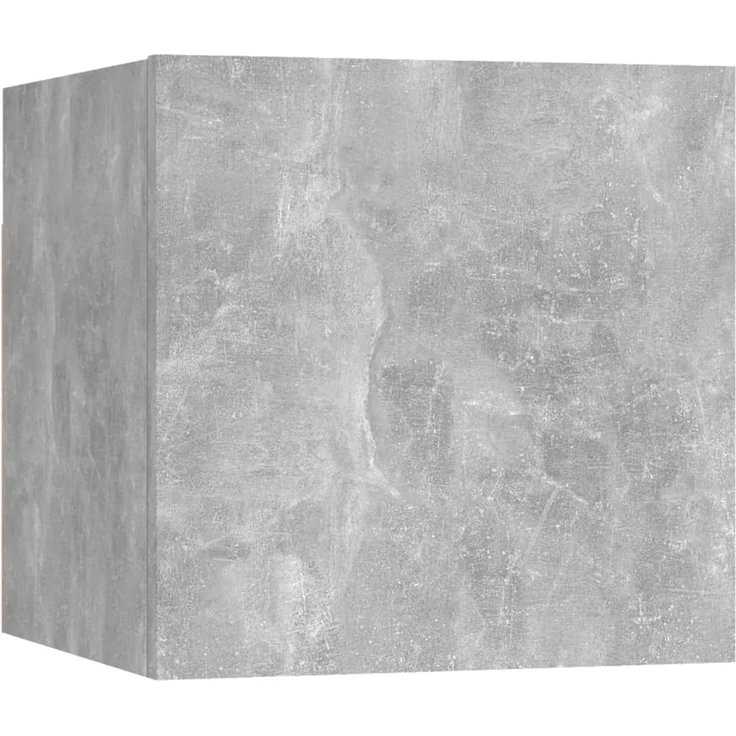 8-tlg. TV-Schrank, Lowboard TV Set Betongrau Holzwerkstoff – Bild 6