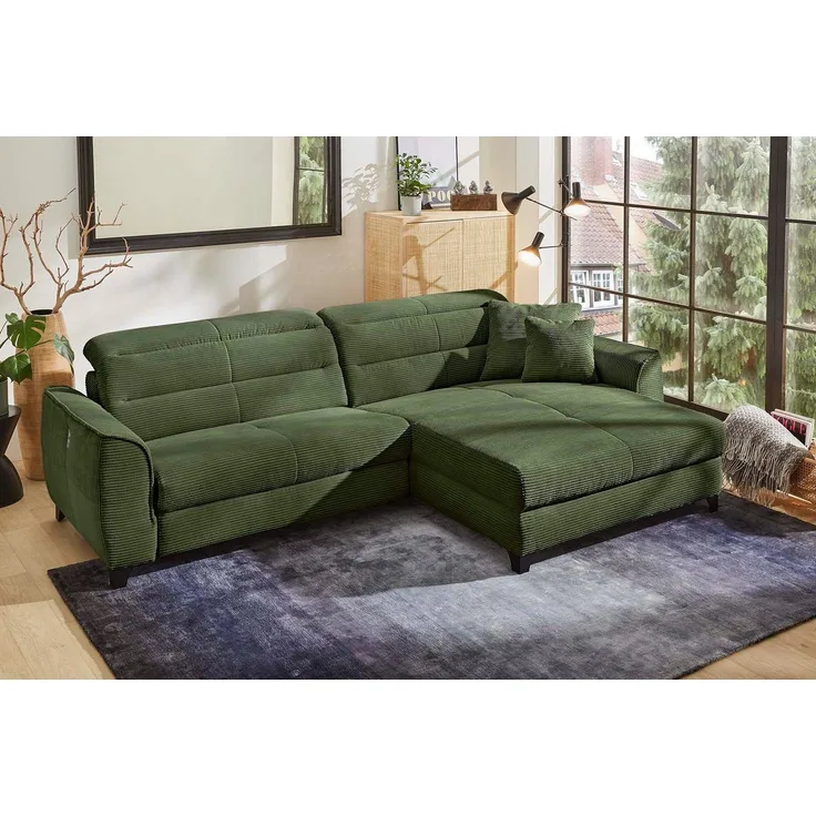 Jockenhöfer Gruppe Ecksofa Double One L-Form, mit 2x 120cm breiten, elektromotorischen Relaxfunktionen