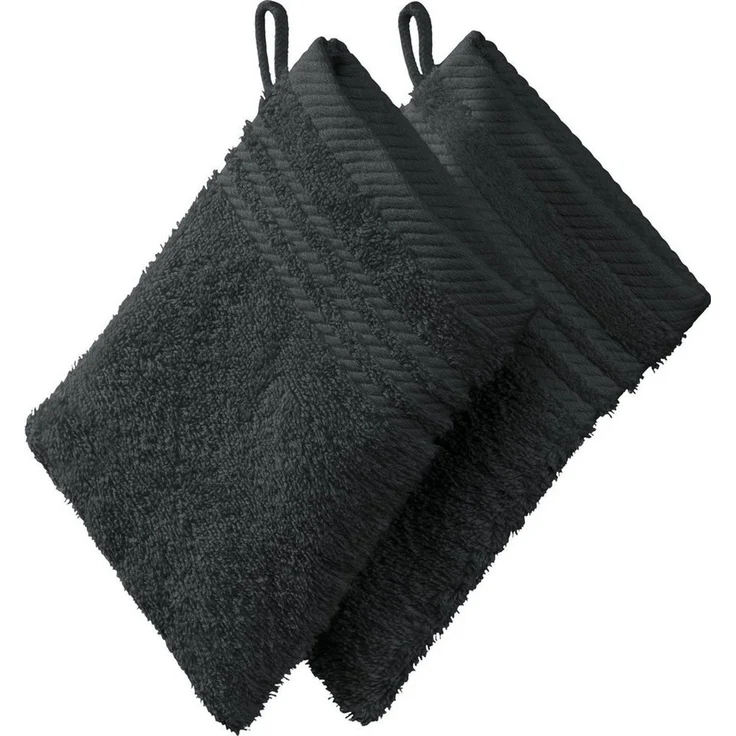 REDBEST Waschhandschuh Waschhandschuh 2er-Pack, Frottier (2-St), Walk-Frottier Uni – Bild 1