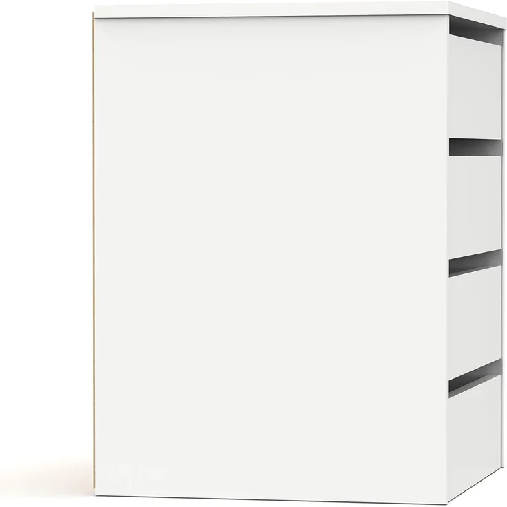 Muebles Pitarch | Kommode 4 Schubladen, Hochglanz Weiß, 63,5 x 46 x 45 cm (Höhe x Breite x Tiefe), Kollektion Tibet – Bild 4