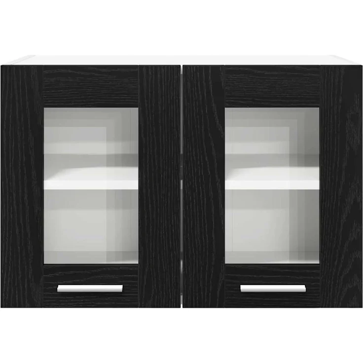 vidaXL Hängeschrank 2 stk. Schwarz Eichen-Optik 60 x 31 x 40 cm 884213 – Bild 7