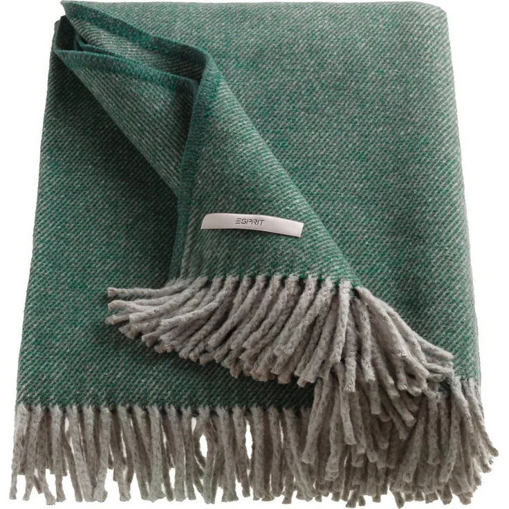 Wohndecke Jade, Esprit, aus recycelter Baumwolle, Kuscheldecke – Bild 1