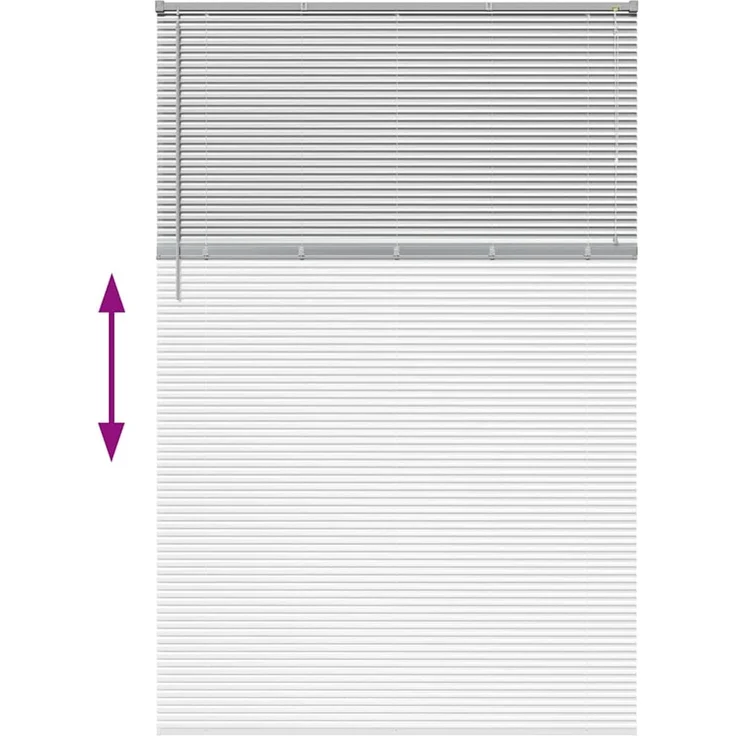 vidaXL Balkenjalousien Silber 220 x 140 cm Aluminium 42005955 – Bild 12