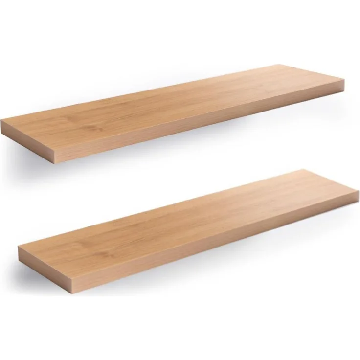 Home4You Wandboard Wandregal mit Halterung, 100cm, 2er Set, Spar-Set