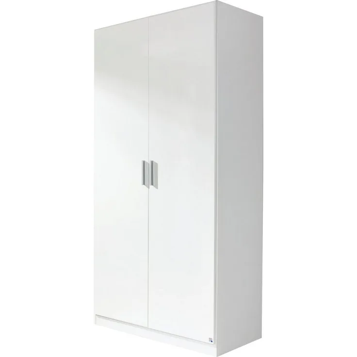 'Celle' Kleiderschrank, weiß Hochglanz, 91x197 cm