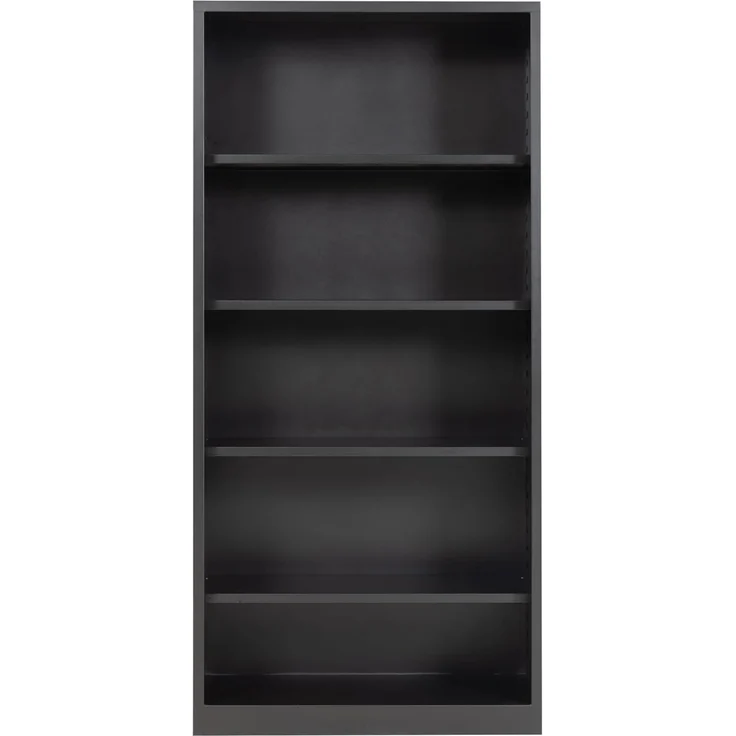 Aktenregal Stahlregalschrank Schrank Büroschrank offen Platz für ca. 55 Ordner schwarz RAL 9005 – Bild 5