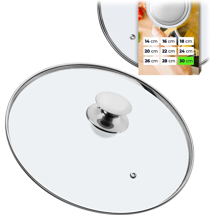 KADAX Glasdeckel 30 cm Topfdeckel – Bild 1