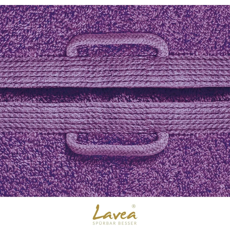 Lavea Seiftuch Bali, 30x30cm aus 100% Bio-Baumwolle, einzigartig weiche Seiftücher mit Aufhänger (Set, 2-St), hochwertige und nachhaltige Premium Waschlappen - schonende Reinigung – Bild 8