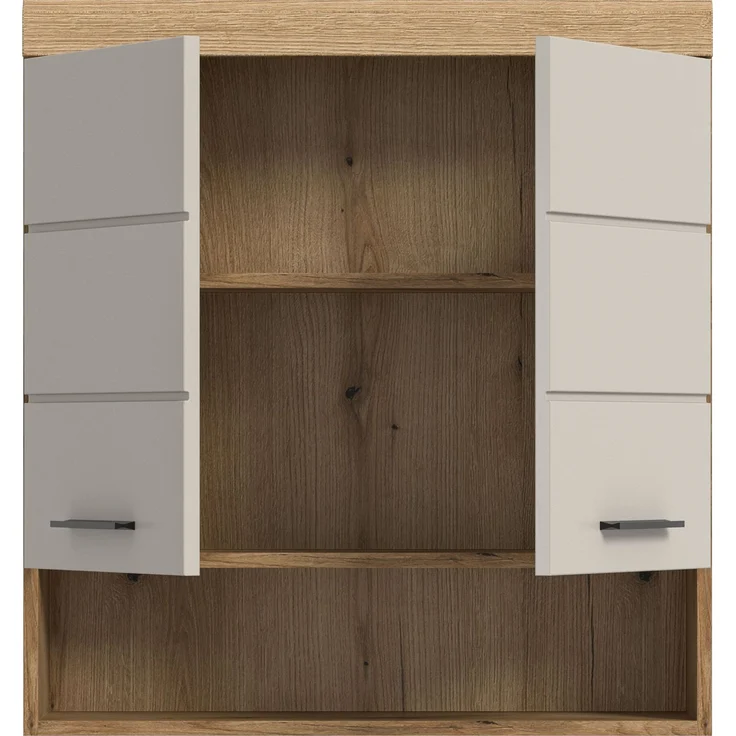 Hängeschrank B/H/T: 74x79x24 cm in Evoak Oak Nachbildung – Bild 3
