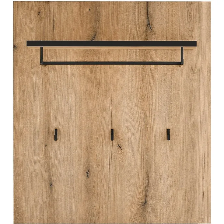 Home affaire Garderobenpaneel Cantara, Wandregal, Flurgarderobe mit Hutablage, Kleiderstange & Haken, vielseitig einsetzbar, in zwei Farben verfügbar, 79 cm breit