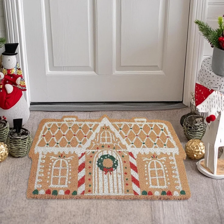 ABC Weihnachts-Fußmatte, rutschfest, Weihnachtsbaum-Motiv – Bild 3