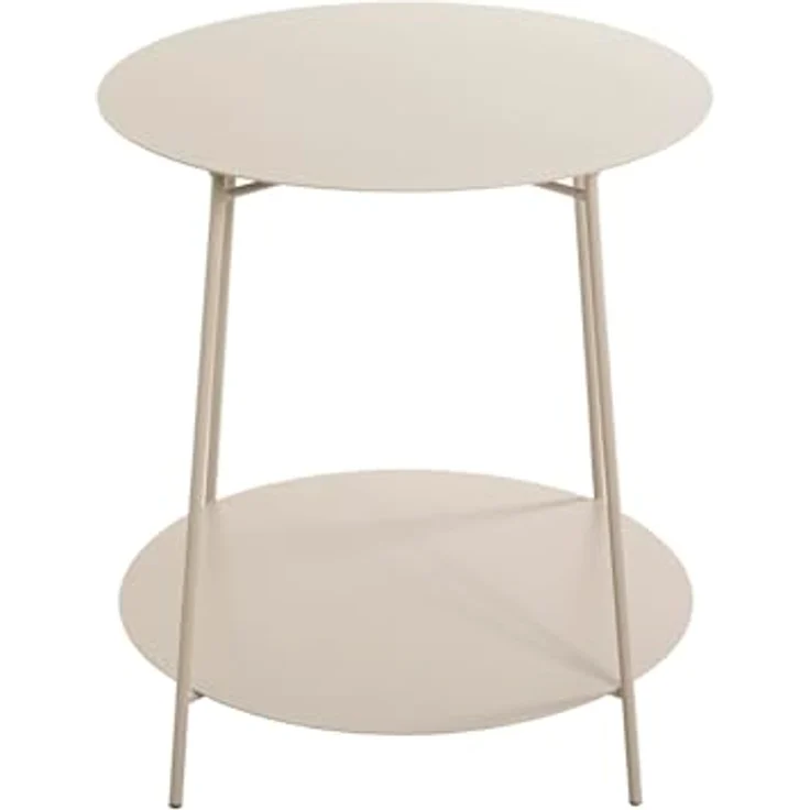 XXXL Beistelltisch, Hellgrau, runder Metalltisch mit 50 cm Durchmesser für das Wohnzimmer – Bild 4