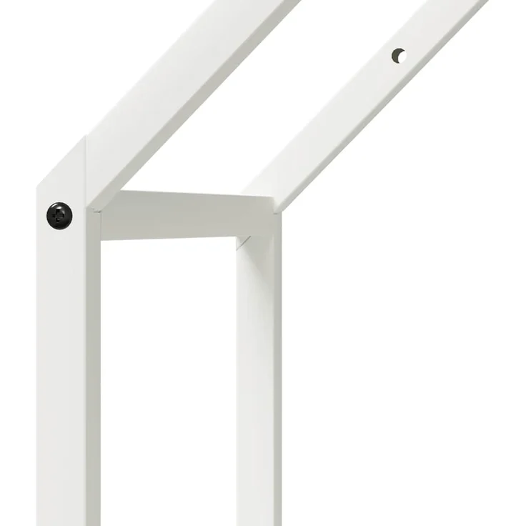 vidaXL Brennholzregal Weiß 40x25x60 cm Kaltgewalzter Stahl 864292 – Bild 6