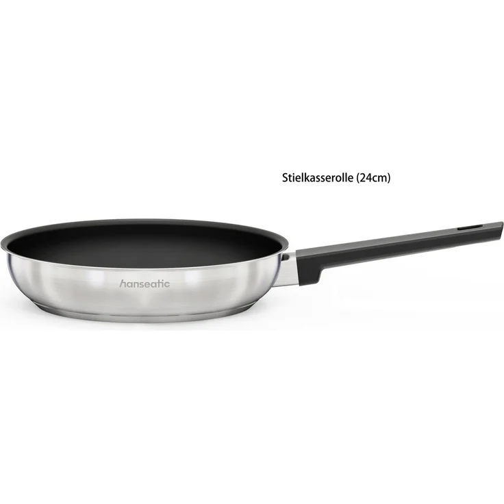 Hanseatic Bratpfanne SMART, Edelstahl 18/10 (1-tlg), Pfanne mit Antihaftbeschichtung, für alle Herdarten, inkl. Induktion – Bild 4