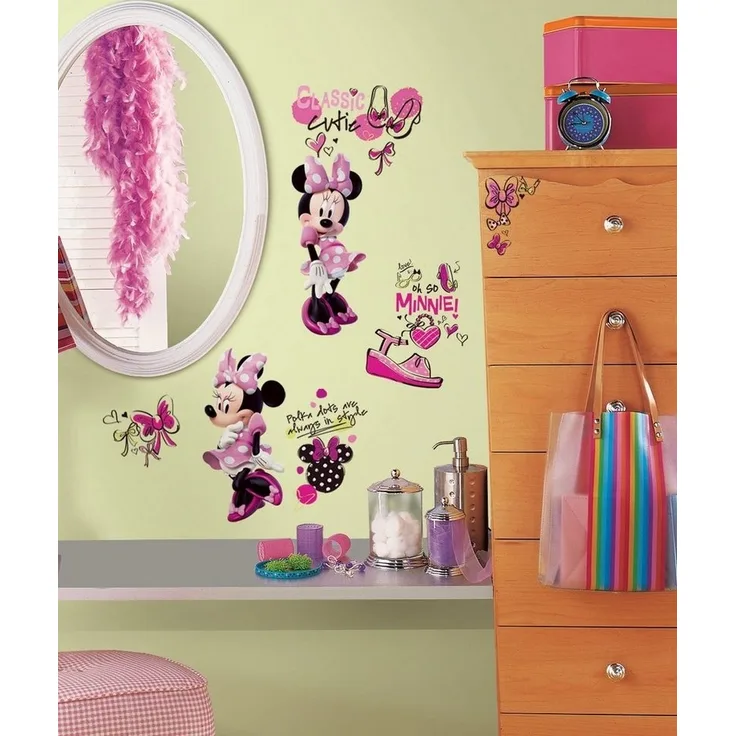 RoomMates Wandsticker DISNEY Minnie Fashionista